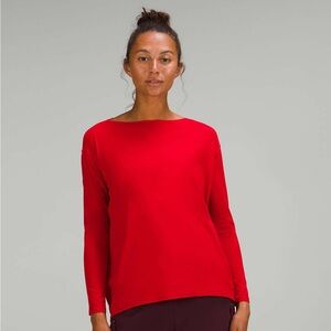 Lululemon Red Long Sleeve Top